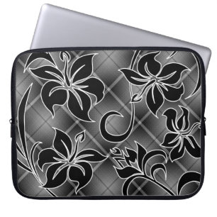 Mauna Loa Hawaiian Hibiskus Kariert Laptopschutzhülle