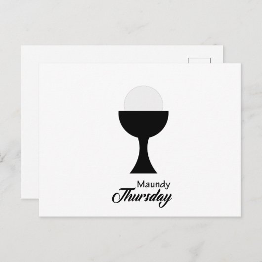 Maundy Donnerstag Feiertag Postkarte (Vorne/Hinten)