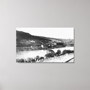 Maupin, Oregon- und Deschutes Fluss-Ansicht Leinwanddruck