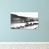 Maupin, Oregon und Deschutes River View Leinwanddruck (Insitu (Holzboden))