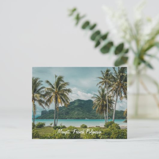 Maupti, Französisch-Polynesien Postkarte (Stehend Vorderseite)