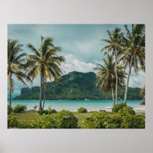 Maupti, Französisch-Polynesier-Insel, Foto Print Poster