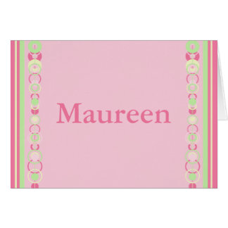 Maureen Modern Circle Individuelle Name Card