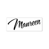 Maureen Name Cursive dekorative Skript-Schriftart Gummistempel (Prägung)