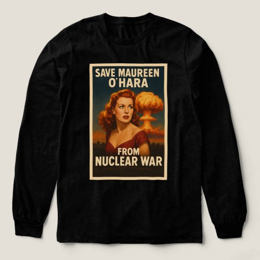 Maureen O'hara aus dem Nuklearen Krieg gerettet Tri-Blend Shirt (Design Vorderseite)
