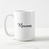 Maureen Personalisierter Name mit Warnung Kaffeetasse (Links)