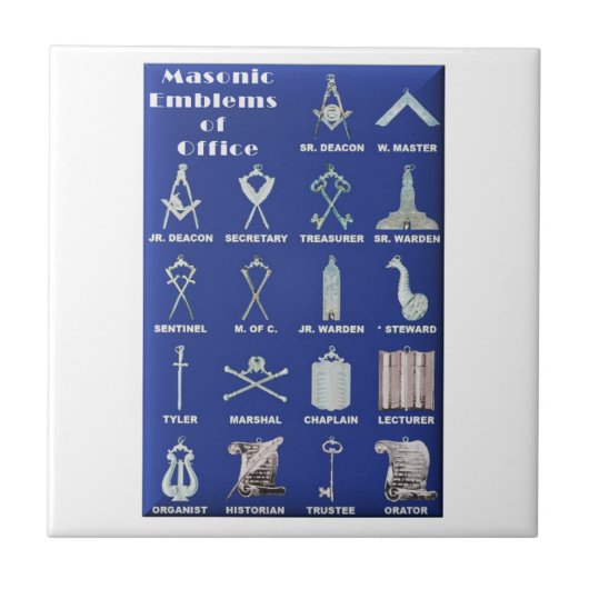 Maurer-Embleme des Büros Fliese (Vorderseite)