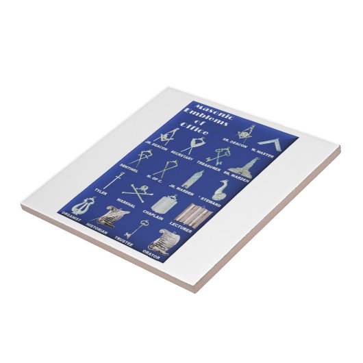 Maurer-Embleme des Büros Fliese (Seite)