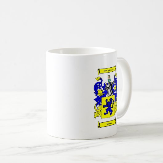 Maurer-(englisches) Wappen Kaffeetasse (VorderseiteRechts)