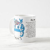 Maurer-Familien-Wappen Tasse (Vorderseite Links)