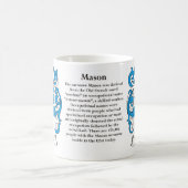 Maurer-Familien-Wappen Tasse (Mittel)