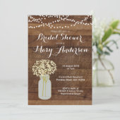 Maurer-Glas-Brautparty-Einladungen Einladung (Stehend Vorderseite)