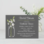 Maurer-Glas-Brautparty-Party Einladung (Stehend Vorderseite)