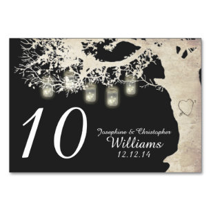 Maurer-Glas-Schnur beleuchtet Baum-Tischnummer Tischnummer