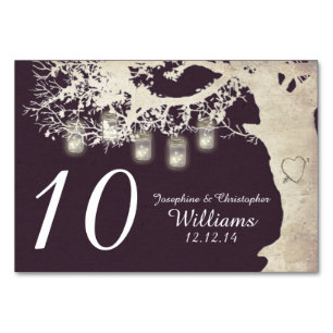 Maurer-Glas-Schnur beleuchtet Tischnummer