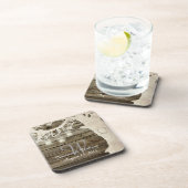 Maurer-Glas-Schnur beleuchtet Vintage Getränkeuntersetzer (Rechte Seite)