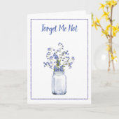 Maurer-Glas-Vergissmeinnicht-Beileids-Karte Karte (Gelbe Blume)