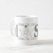 Maurer im Stein Kaffeetasse (Vorderseite Links)