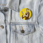 Maurer Plasterer-Bauarbeiter Button (Beispiel)
