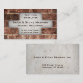 Maurer-und Visitenkarte (Vorne/Hinten)