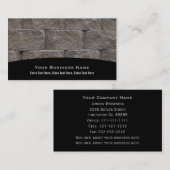 Maurerarbeit-Backsteinmauer-Visitenkarten Visitenkarte (Vorne/Hinten)