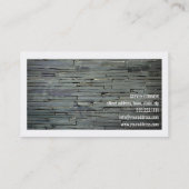 Maurerarbeit-graue Visitenkarte (Rückseite)