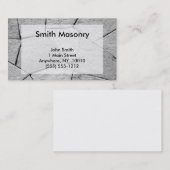 Maurerarbeit-Visitenkarte Visitenkarte (Vorne/Hinten)