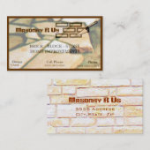 Maurerarbeit-Visitenkarte Visitenkarte (Vorne/Hinten)