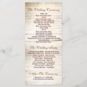 Maurerkirsche mit Lila rustikale Hochzeitsprogramm Programm (Rückseite)