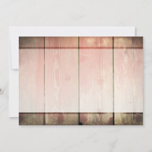 Maurerkirsche rustikale Holz Probe Dinner lädt ein Einladung (Rückseite)