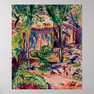 Maurers Landschaft mit Haus Poster