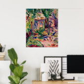 Maurers Landschaft mit Haus Poster (Heimbüro)