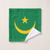 Mauretanien Alte Flagge Badhandtuch Set (Waschlappen)