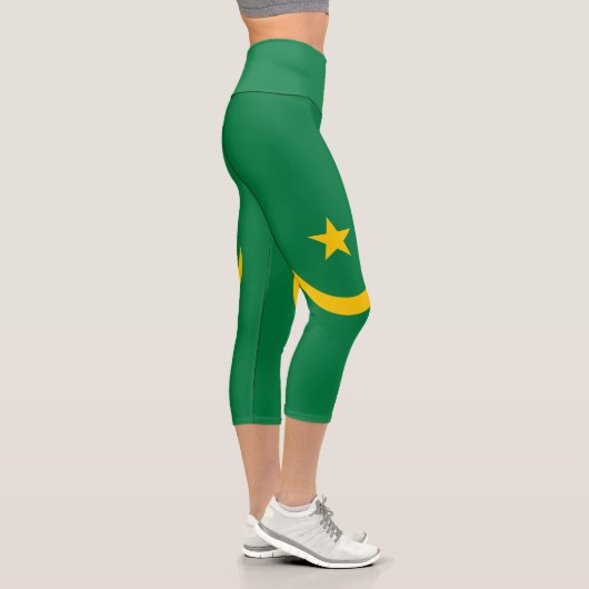 Mauretanien Alte Flagge Capri Leggings (Rechts)
