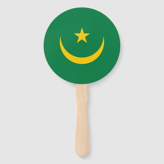 Mauretanien Alte Flagge Fächer (Vorderseite)