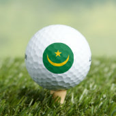 Mauretanien Alte Flagge Golfball (Insitu T-Shirt)