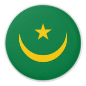 Mauretanien Alte Flagge Keramikknauf (Vorderseite)