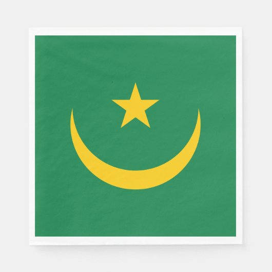 Mauretanien Alte Flagge Serviette (Vorderseite)