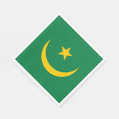 Mauretanien Alte Flagge Serviette (Ecke)