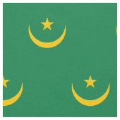 Mauretanien Alte Flagge Stoff (Nahaufnahme)