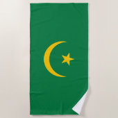 Mauretanien Alte Flagge Strandtuch (Vorderseite)