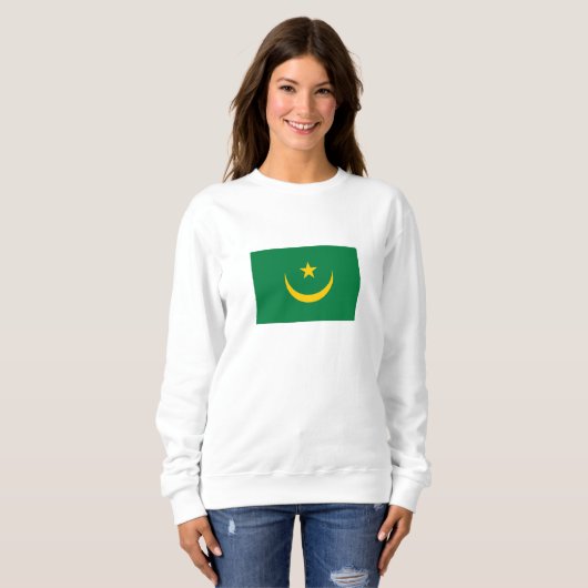 Mauretanien Alte Flagge Sweatshirt (Vorne ganz)