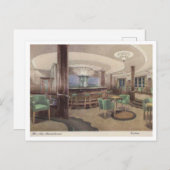 Mauretanien Fahrgastschiff, Räume 1940er Postkarte (Vorne/Hinten)