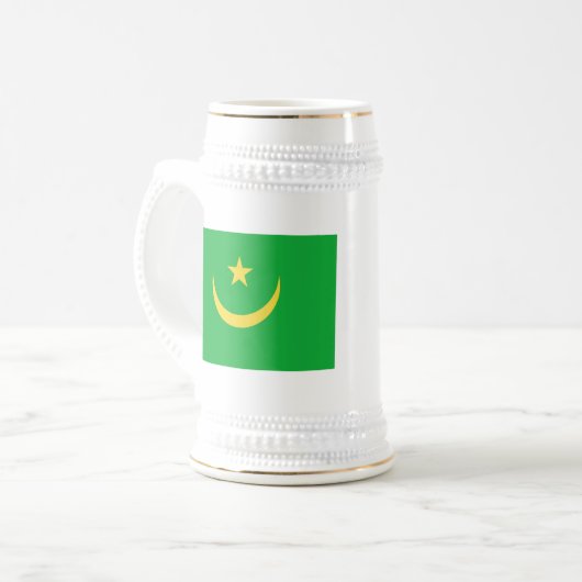 Mauretanien Flagge ~ Karte Tasse (Vorderseite Links)