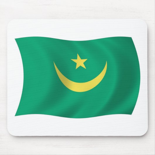 Mauretanien Flagge Mauspad (Vorne)
