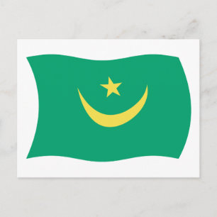 Mauretanien Flagge Postkarte