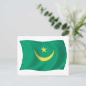 Mauretanien Flagge Postkarte (Stehend Vorderseite)