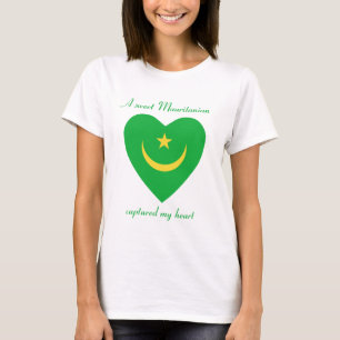 Mauretanien-Flagge Sweetheart T-Shirt