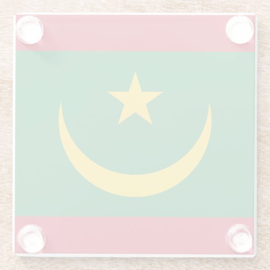 Mauretanien Glasuntersetzer (Rückseite)