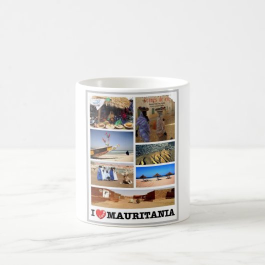Mauretanien - I Liebe - Kaffeetasse (Mittel)